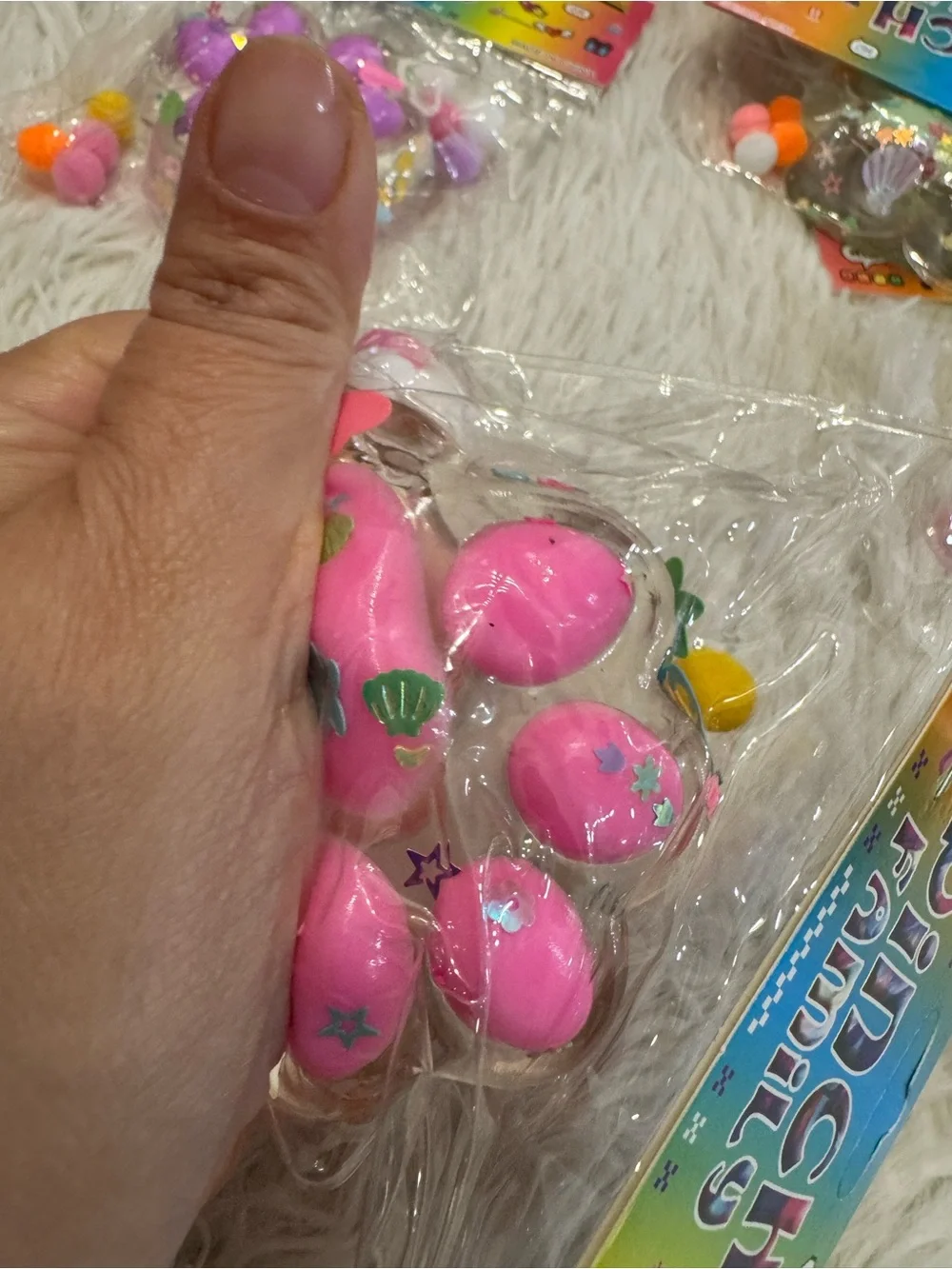 Pink Paw Plush Puzzle Toy